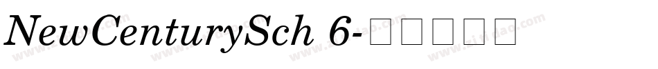 NewCenturySch 6字体转换